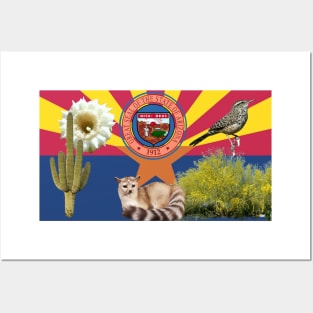 Arizona State Flag & Symbols Posters and Art